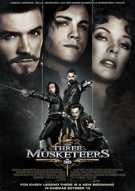 Новый постер к 3D-лентe «Три мушкетера»
