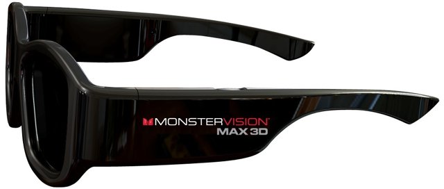 Универсальные РЧ затворные 3D-очки Monster Vision MAX 3D