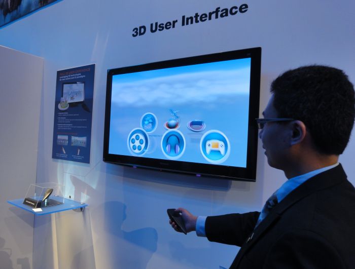 Panasonic: пользовательский интерфейс будущего для 3D-ТВ