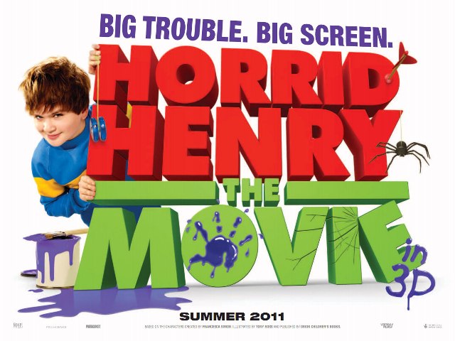 Мировая премьера комедии «Ужасный генри» («Horrid Henry») состоится 29 июля 2011 года 