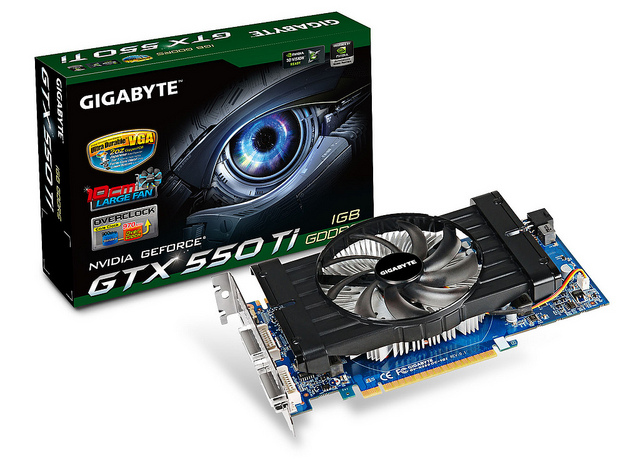 NVIDIA GeForce GTX 550 Ti от Gigabyte
