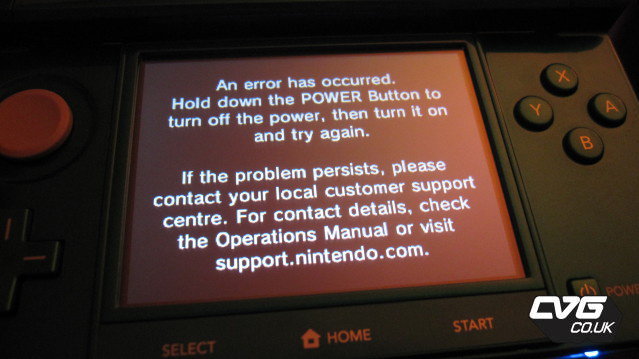 "черный экран смерти" Nintendo 3DS