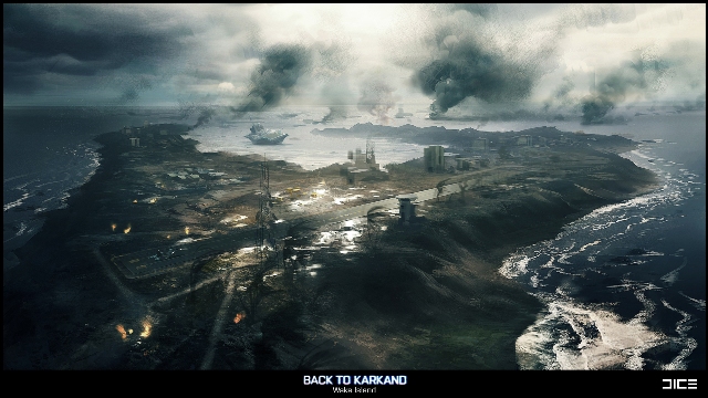 Карта Wake Island в дополнении Battlefield 3: Back to Karkand