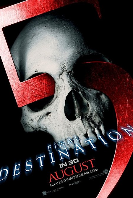 Релиз 3D-фильма «Пункт назначения 5» («Final Destination 5») на Blu-Ray состоится 1 декабря 2011 года