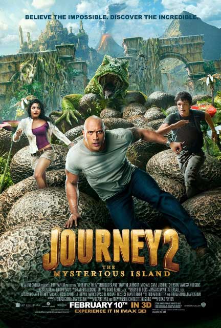 Мировая премьера 3D-фильма «Путешествие 2: Таинственный остров» состоится 10 февраля 2012 года