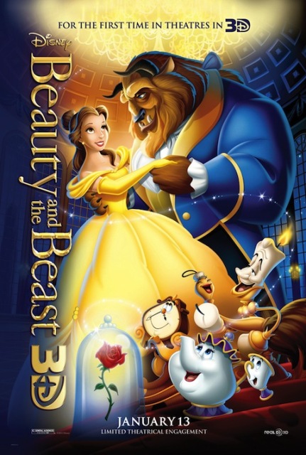 Новый постер к 3D-фильму «Красавица и чудовище» (Beauty and the Beast)
