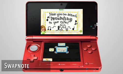 3D-игра Swapnote для Nintendo 3DS