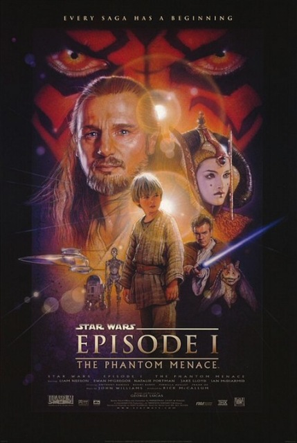 Постер к фильму «Звездные войны: Эпизод 1 – Скрытая угроза»1999 года