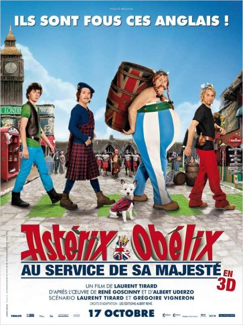 Мировая премьера 3D-комедии «Астерикс и Обеликс: Боже, Храни Британию» назначена на 11 октября 2012 года 