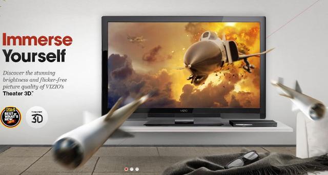 CES 2012: линейка HD 3D-телевизоров Smart TV от VIZIO