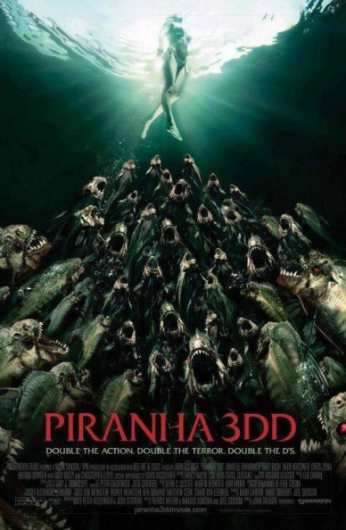 Стерео 3D-трейлер к кинофильму «Пираньи 3DD» (Piranha 3DD)