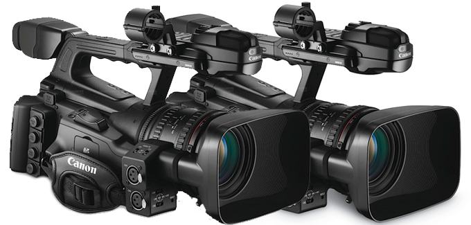 две камеры Canon XF305 и XF300 в единое устройства для захвата 3D HD