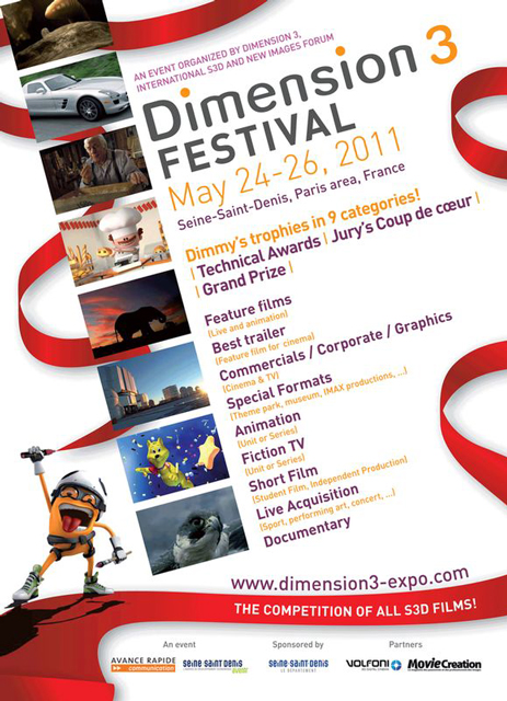 В программе Dimension 3D Festival 2011 примут участие более 15 стран мира