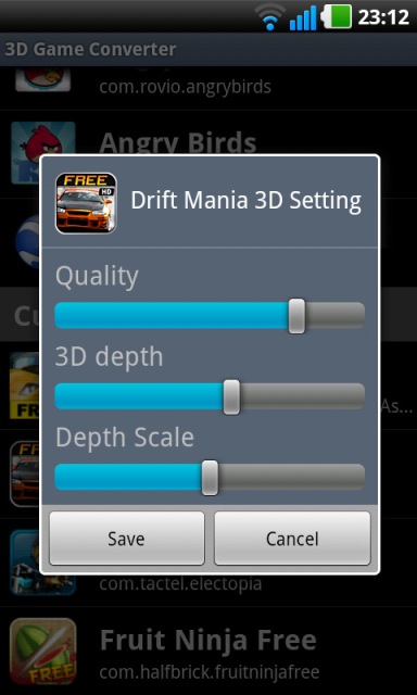 3D Game Converter: игровой 2D/3D автоконвертер для LG Optimus 3D и LG Thrill 4G