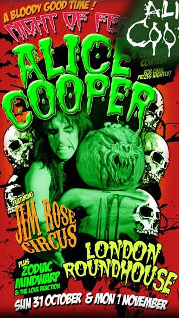 Alice Cooper’s Halloween в Alexandra Palace