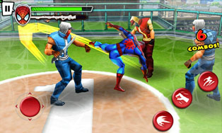 Spider-Man: Total Mayhem для LG P920 Optimus 3D в формате стерео 3D