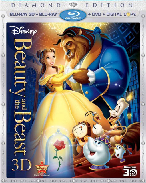 4 октября выйдет мультфильм «Красавица и чудовище» в 3D для дисков Blu-ray