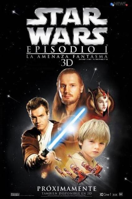 стерео 3D-фильм «Звездные войны: Эпизод 1 - Скрытая угроза 3D» (Star Wars: Episode I - The Phantom Menace 3D)