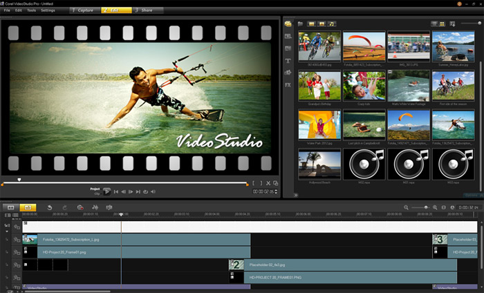 Corel VideoStudio Pro X5 позволяет быстро создавать фильмы на основе шаблонов