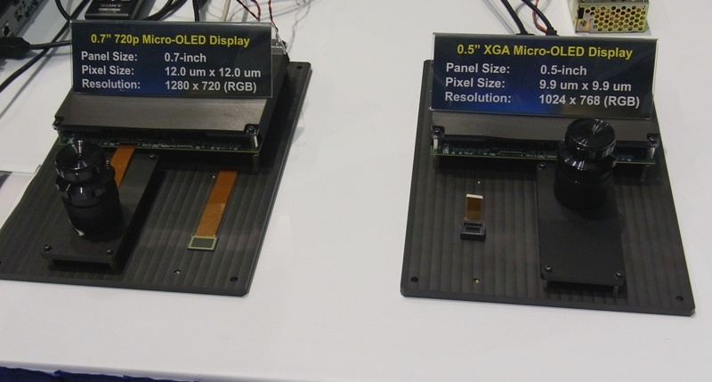 OLED-панели для электронных видоискателей и надеваемых дисплеев