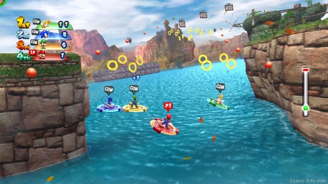 Обзор игр для Nintendo 3DS: Mario & Sonic at the London 2012 Olympic Games по пути собираем дополнительные очки