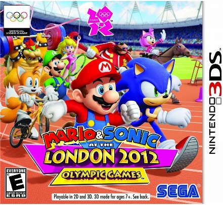 Обзор игр для Nintendo 3DS: Mario & Sonic at the London 2012 Olympic Games так выглядит обложка игры