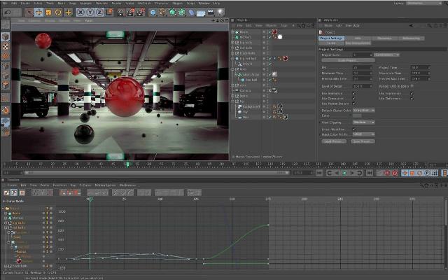 Профессиональный редактор для работы с 3D-графикой CINEMA 4D Release 14