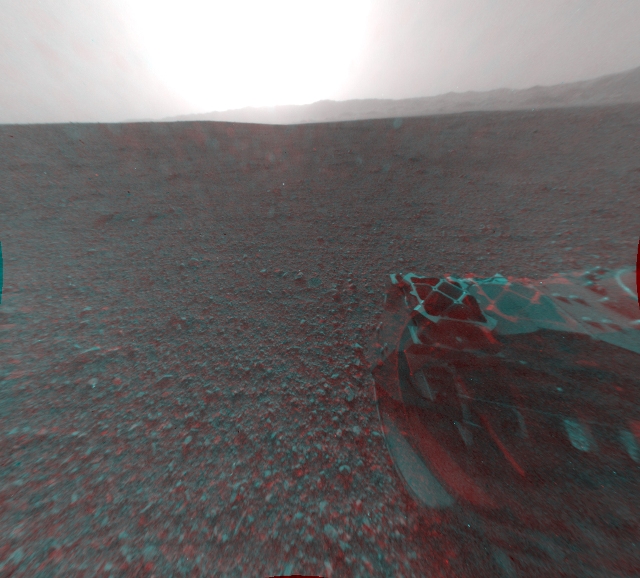 Первые 3D-фото поверхности Марса: марсоход Curiosity 