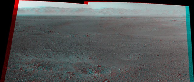 Первая 3D-панорама поверхности Марса: марсоход Curiosity 