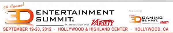  3D Entertainment Summit 2012 пройдет в конце сентября
