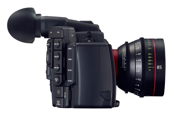 Canon EOS C500: вид сбоку 