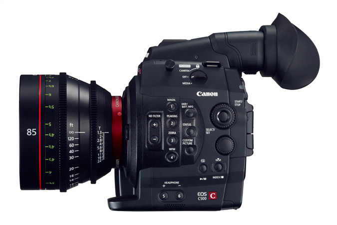 Canon EOS C500 с объективом 