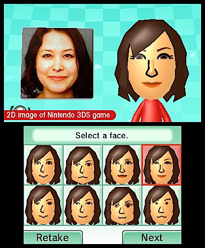 Nintendo 3DS в помощь покупателю Создаем собственное лицо в Mii