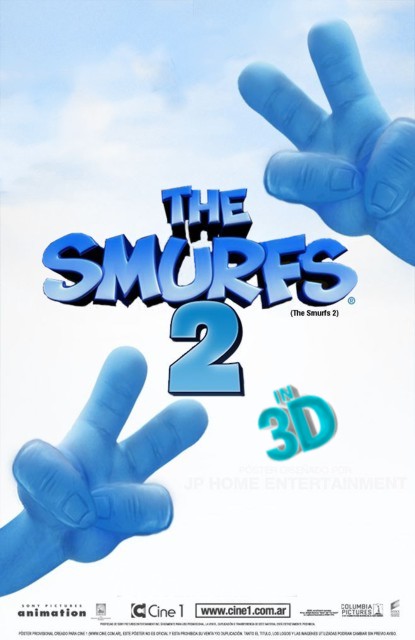 Стерео 3D-мультфильмы 2013 года: «Смурфики 2» (The Smurfs 2).
