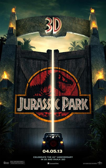 3D-лента «Парк Юрского периода 3D» (Jurassic Park 3D): новый постер