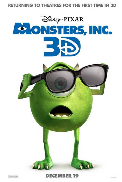 3D-версия мульта «Корпорация монстров» (Monsters, Inc.3D): YouTube стерео 3D-трейлер