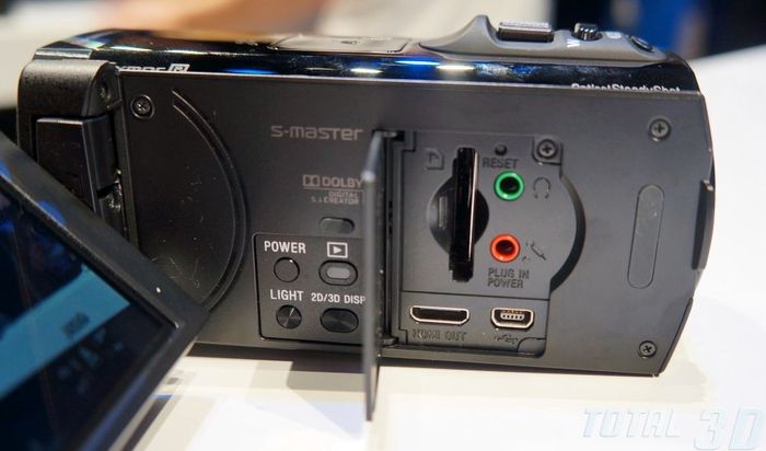 CES 2013: Sony HDR-TD30V, управление