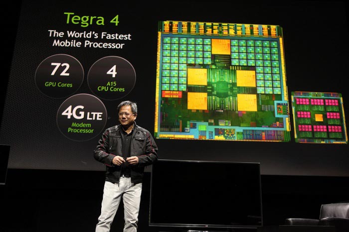 CES 2013: глава NVIDIA Джен-Сан Хуанг (Jen-Hsun Huang) представил мобильный процессор Tegra 4 от NVIDIA