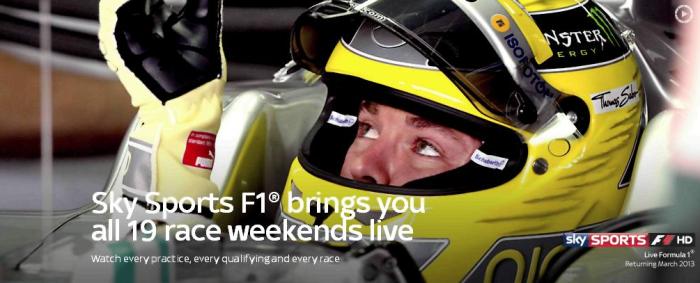 Живая 3D-трансляция мирового гоночного чемпионата "Формула-1" (FIA Formula One World Championship) на канале Sky 3D