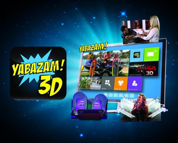 Контент-сервис Yabazam: больше миллиона 3D-трейлеров для вашего ТВ!
