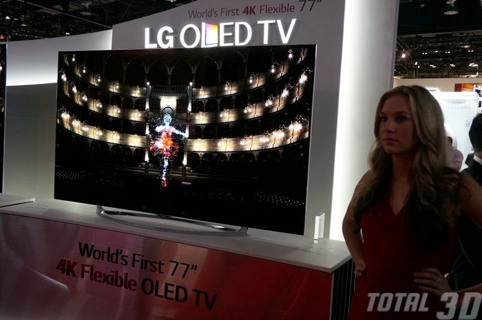 CES 2014: изогнутые 4K-ТВ и Ultra HD 3D-видеостены на стенде LG