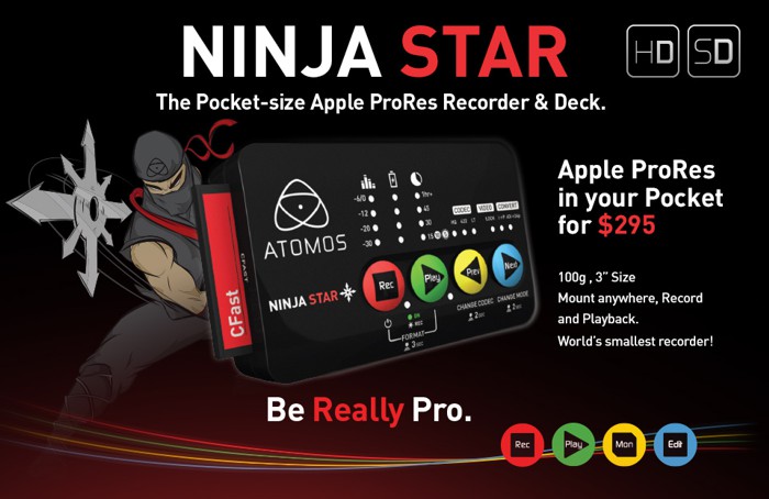 Atomos Ninja Star: внешний HDMI-рекордер с поддержкой Apple ProRes 