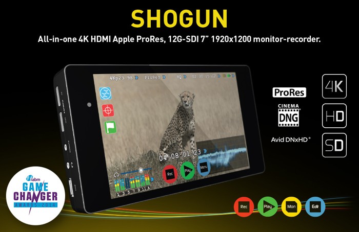 Внешний 4K/HDMI монитор-рекордер Atomos Shogun с 7-дюймовым сенсорным экраном
