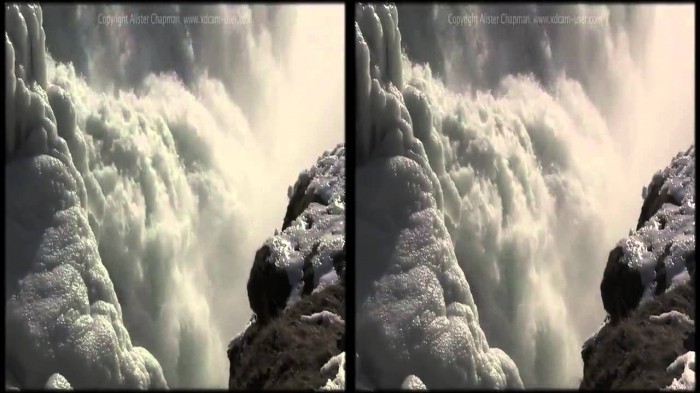 Исландия в трёх измерениях на YouTube 3D