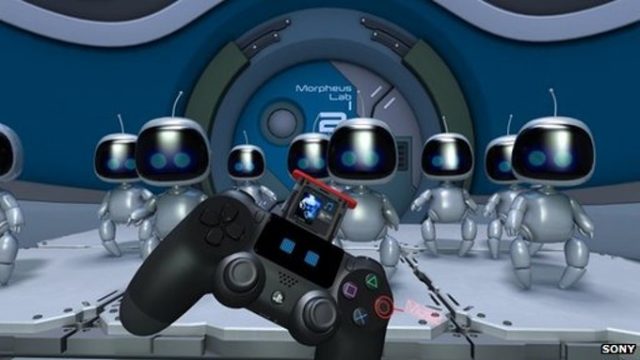 VR-шлем Sony Morpheus можно запросто использовать с игровым PS4-контроллером DualShock 4