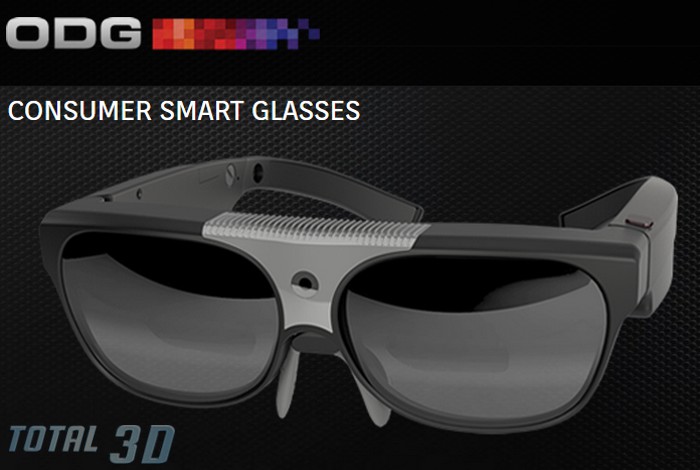 Защищённые умные стерео 3D-очки ODG с поддержкой AR/VR под ReticleOS / Android JB