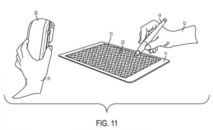 Apple запатентовала ручной ввод 3-мерных поверхностей стилусом